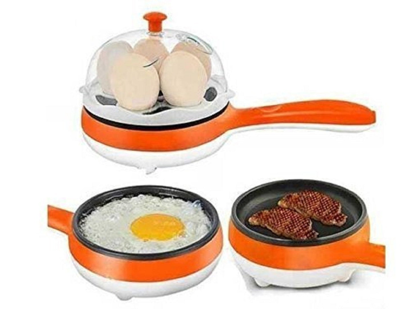 Frying Pan with Egg Boiler