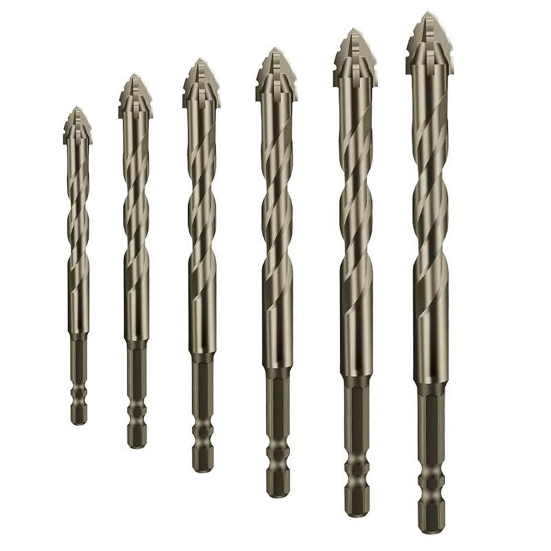 ZOVRA™ ++ New High-Strength 4-Flute Serrated Eccentric Drill Bit Kit- (Set of 13)