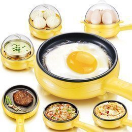 Frying Pan with Egg Boiler