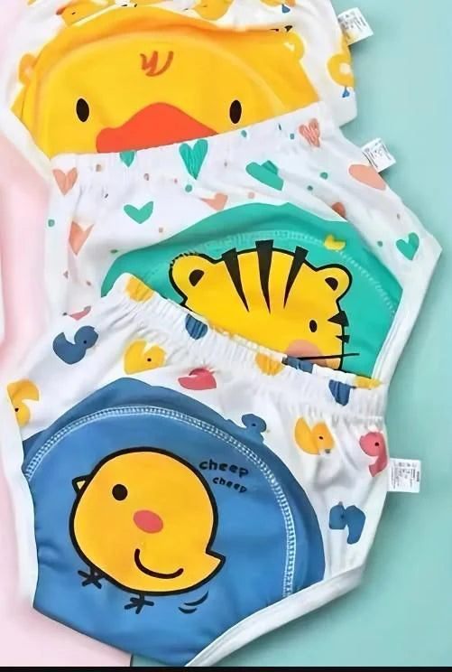 Leakage-Proof Reusable Cloth Diaper (Pack of 4) | FREE DELIVERY