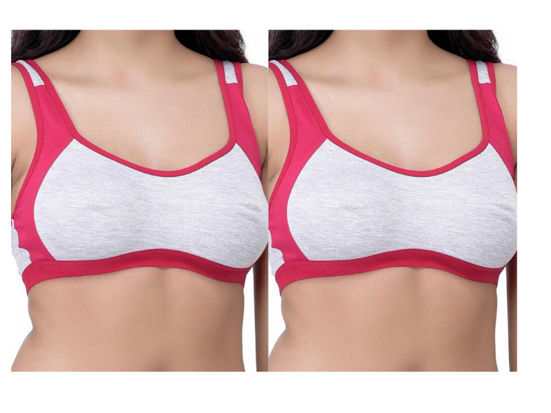 MagneFashion Cotton Sports Bra-Pink