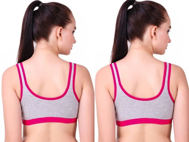 MagneFashion Cotton Sports Bra-Pink