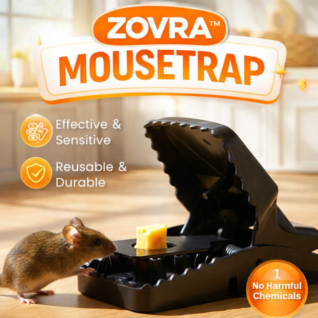 Zovra™ Reusable Mousetrap With High Sensitive Trigger Regular