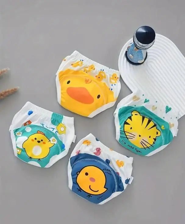 Leakage-Proof Reusable Cloth Diaper (Pack of 4) | FREE DELIVERY