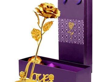 GOLD ROSE WITH GIFT BOX - THE PERFECT GIFT!