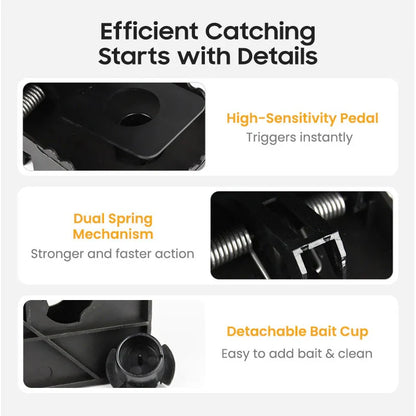 Zovra™ Reusable Mousetrap With High Sensitive Trigger Regular