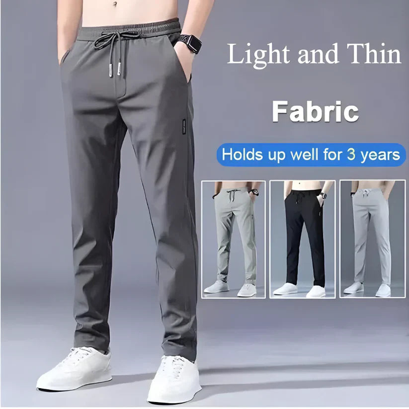 🔥Buy1 Get 1 Free💥🤩PREMIUM MEN'S HIGH STRETCH SKINNY LYCRA PANTS(Black & Gray) 🔥