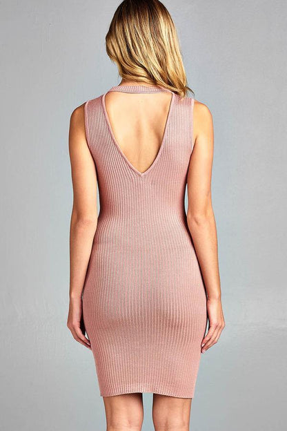 V Neck Choker Dress